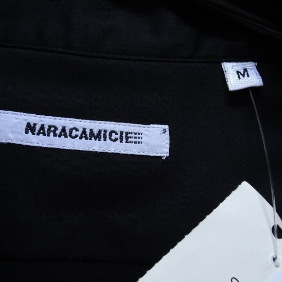 Naracamicie Black & Green Zipper Top Medium Long Sleeve - Picture 10 of 10